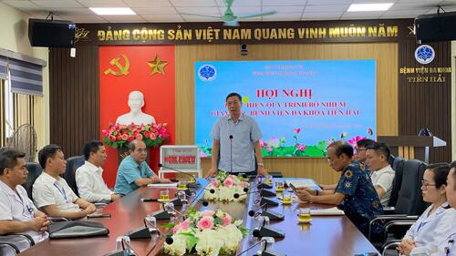 Bệnh viện Đa khoa Tiền Hải tổ chức Hội nghị thực hiện quy trình bổ nhiệm Giám đốc Bệnh viện.
